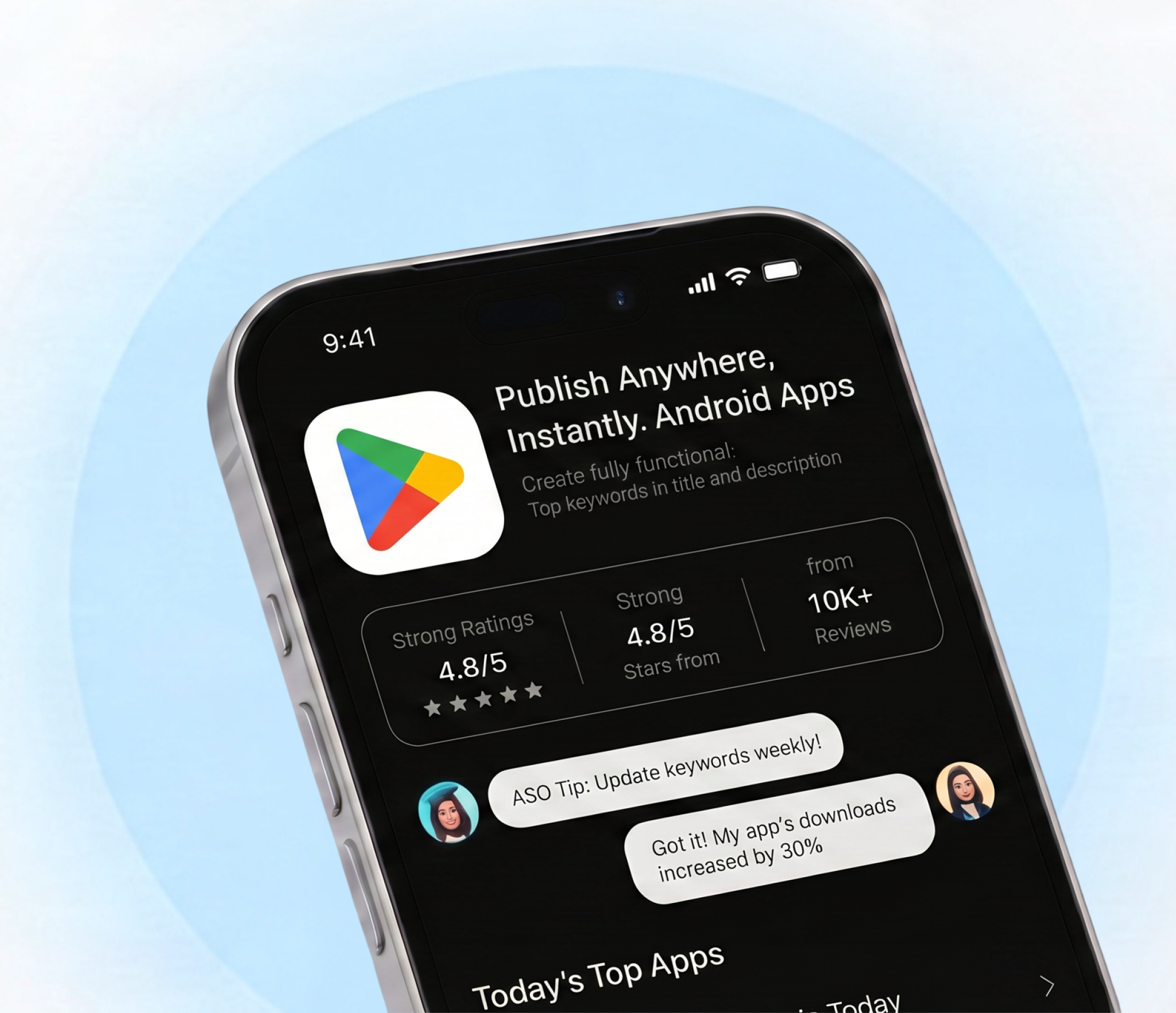 publish anywhere instantly android play store apps