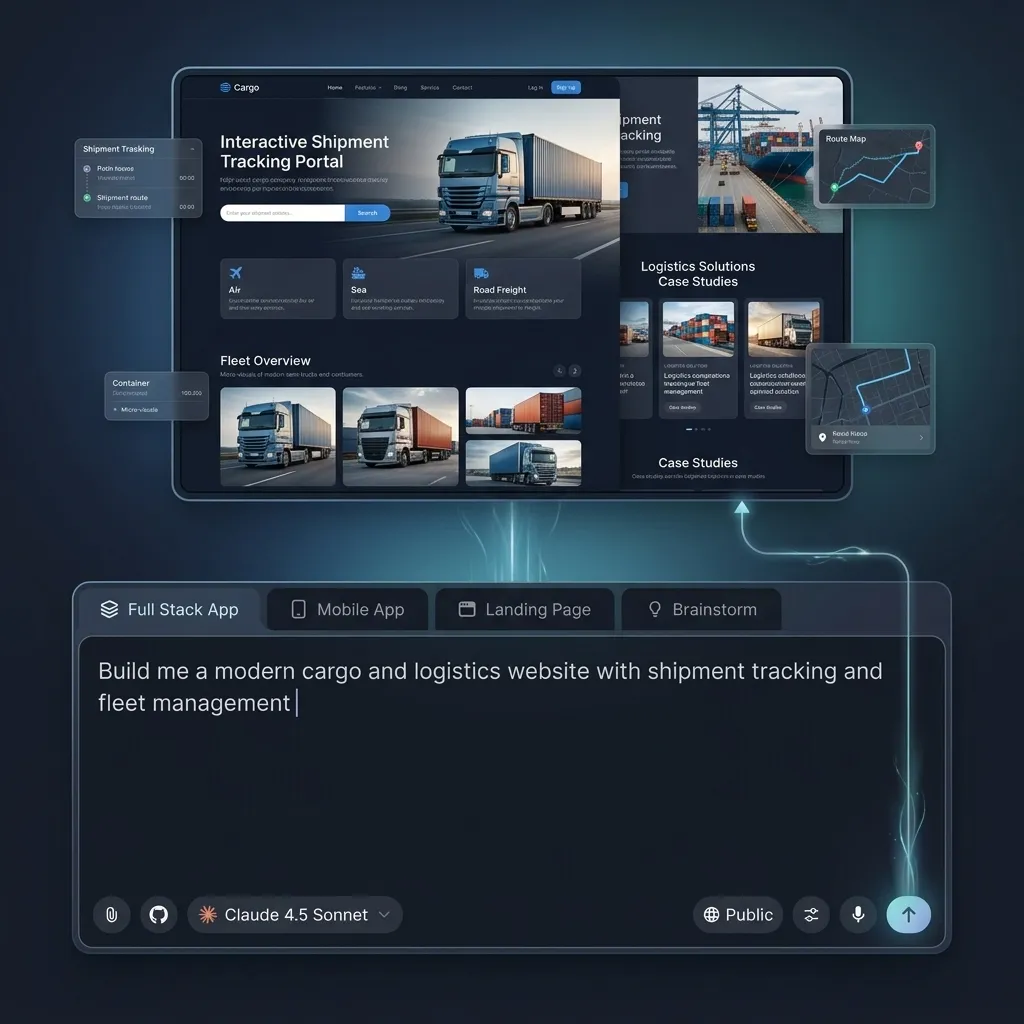 Build Your Cargo Website with Simple Prompts