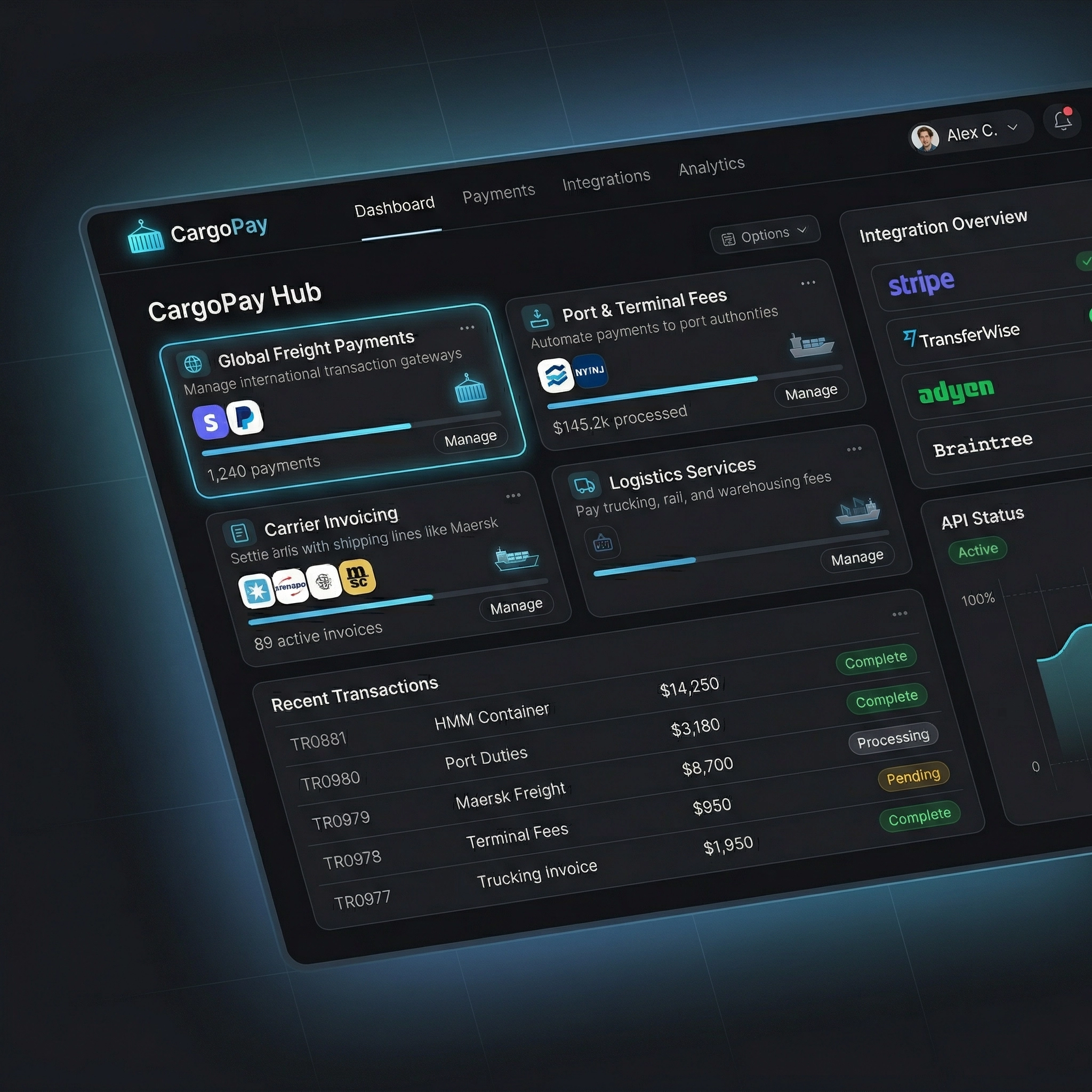 Seamless Payments for Global Cargo Operations