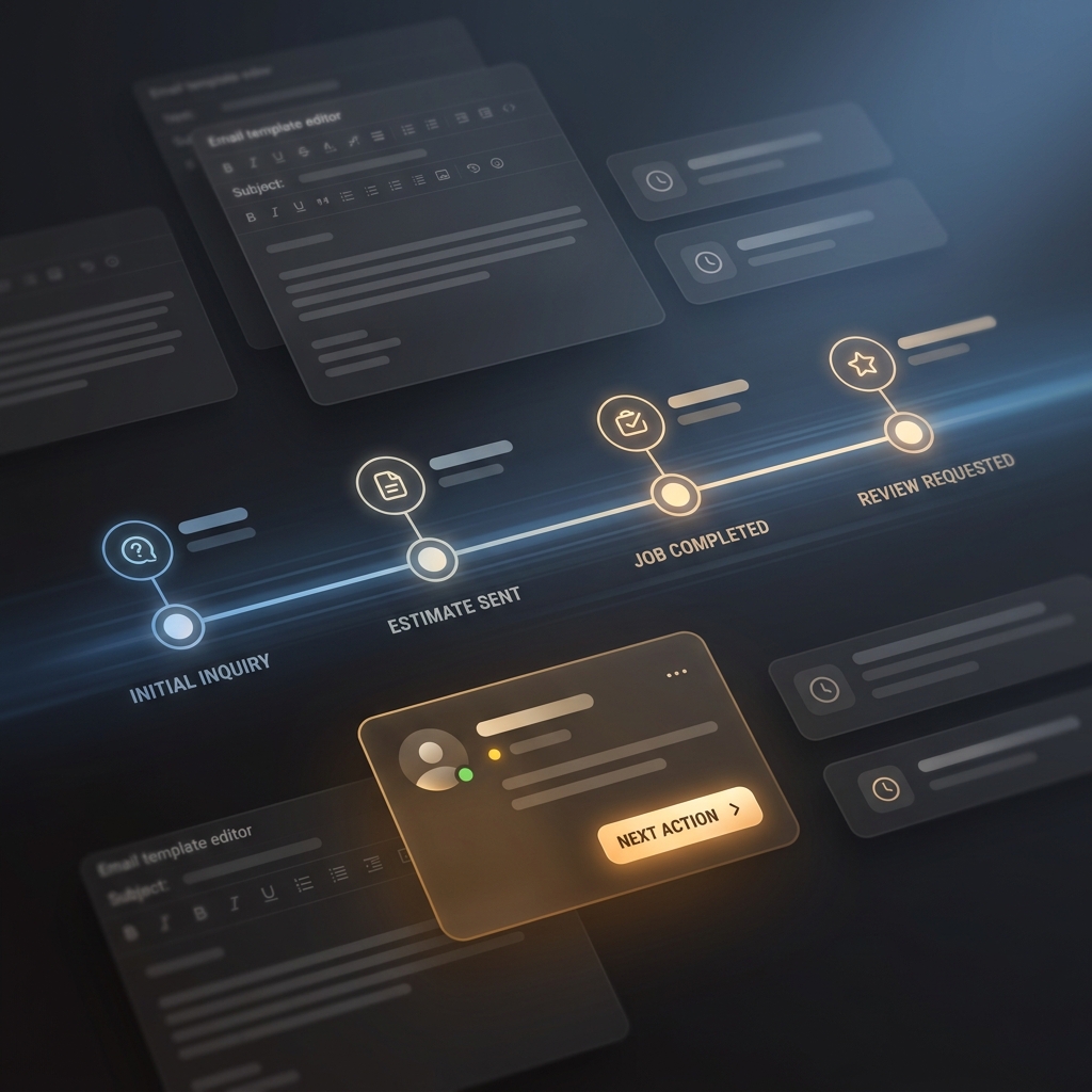 Customer communication and follow-up workflows