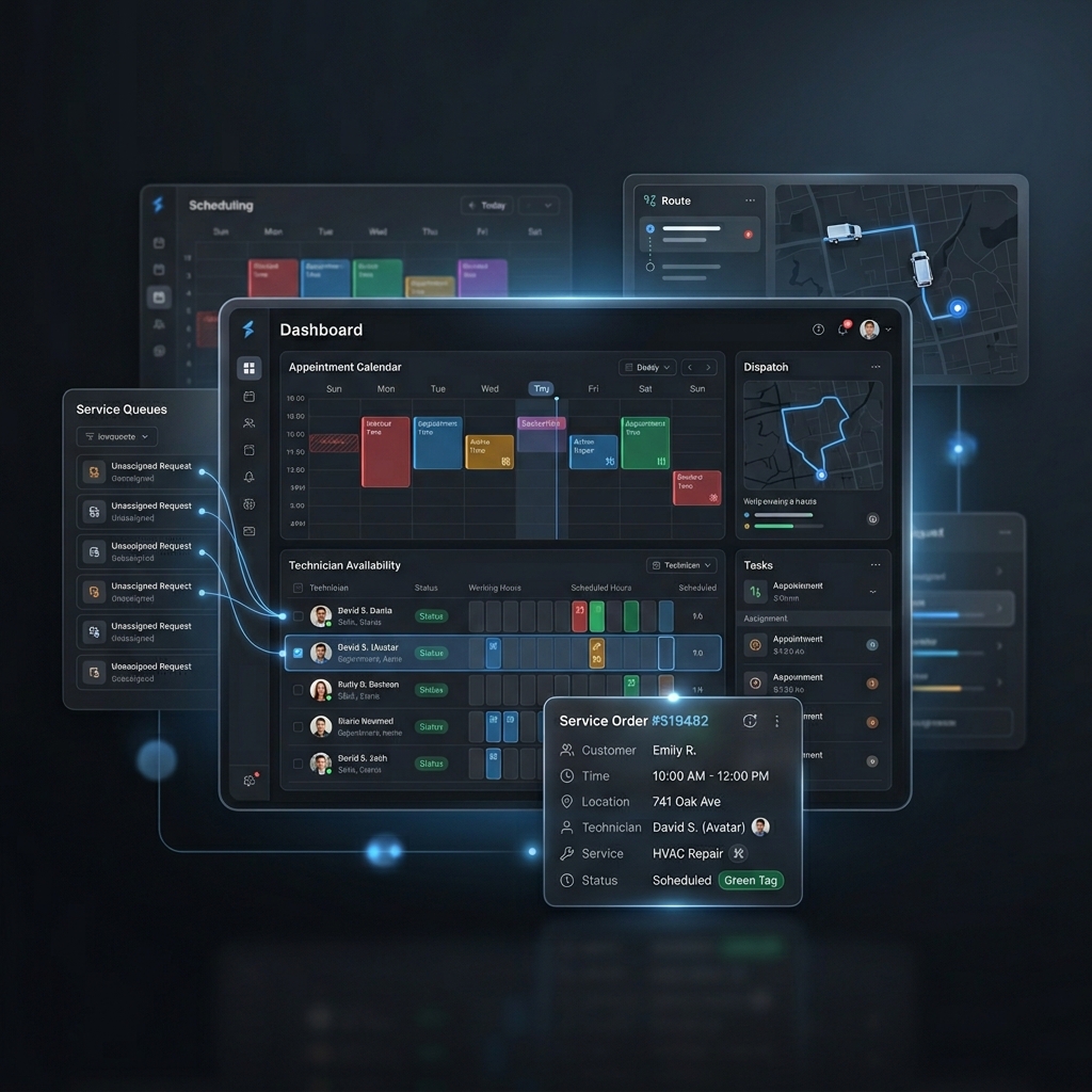 Scheduling and dispatch integrations