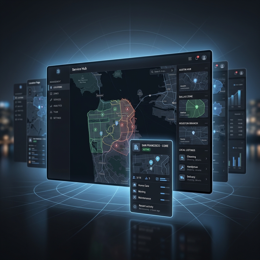 Service page and local coverage management