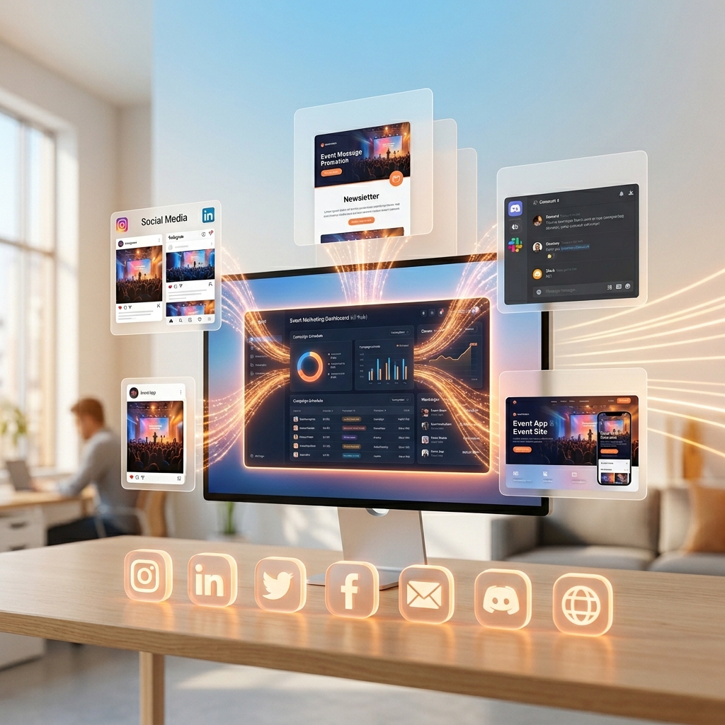 Promote events consistently across channels without chaos