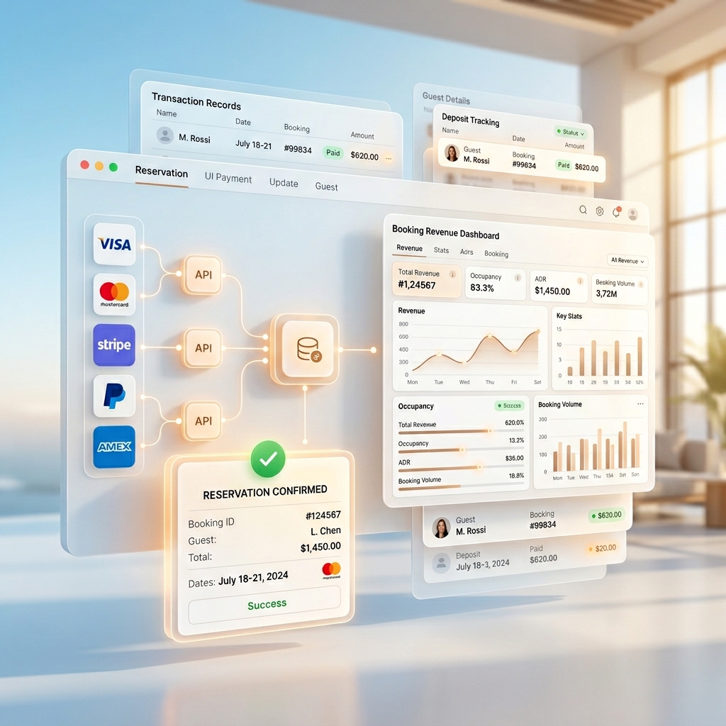 Payment and booking workflow integrations