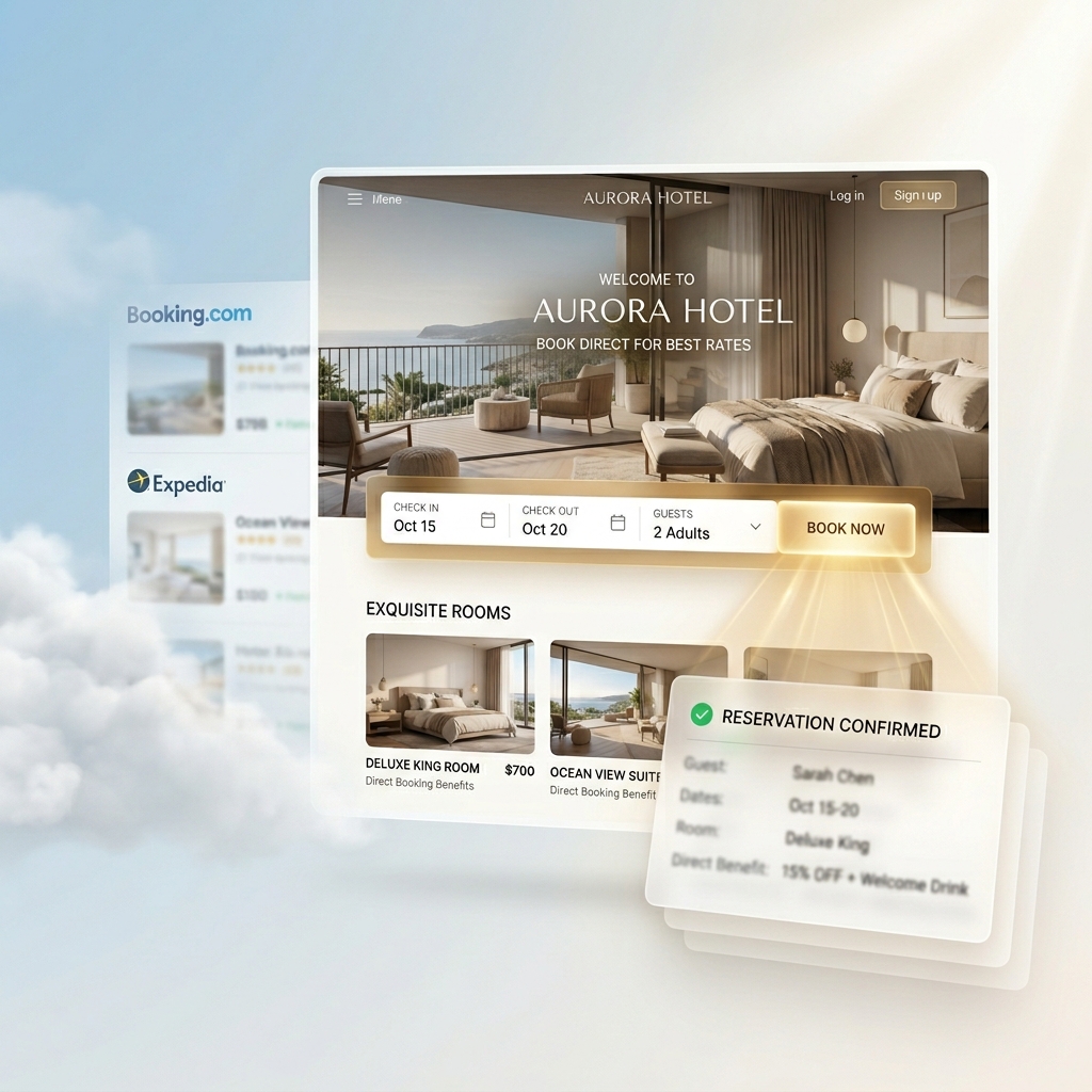 Reduce dependence on third-party booking platforms