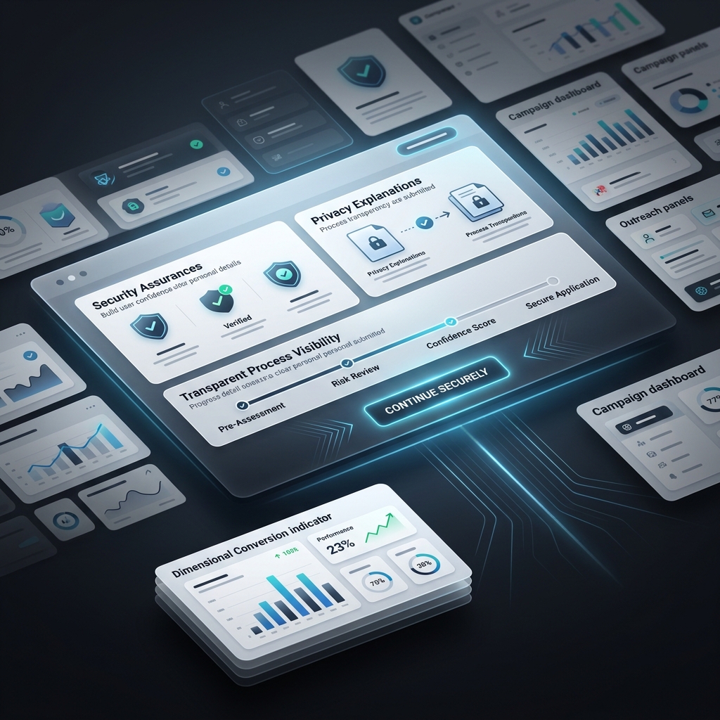 Build confidence before customers submit personal details