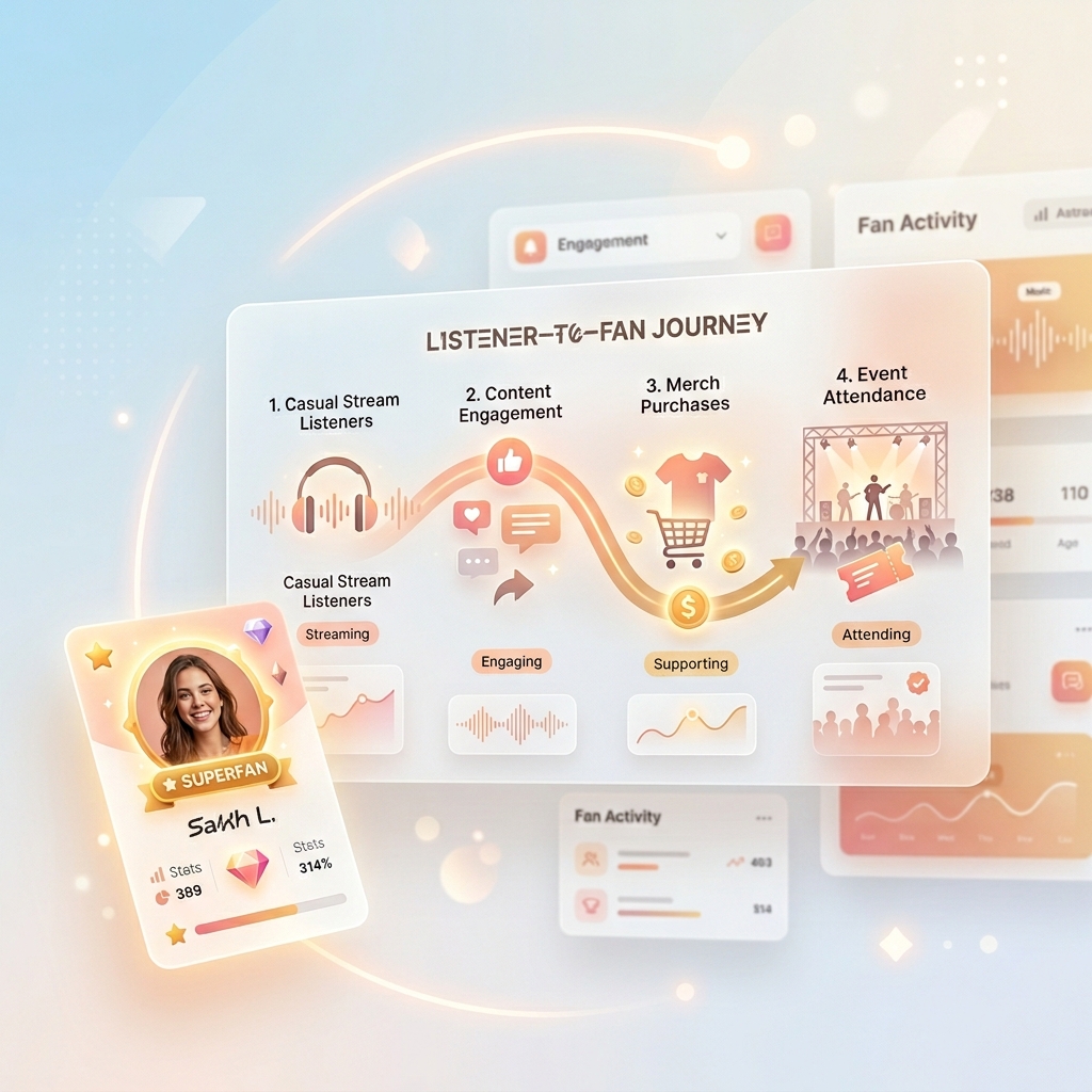Convert casual listeners into engaged fans