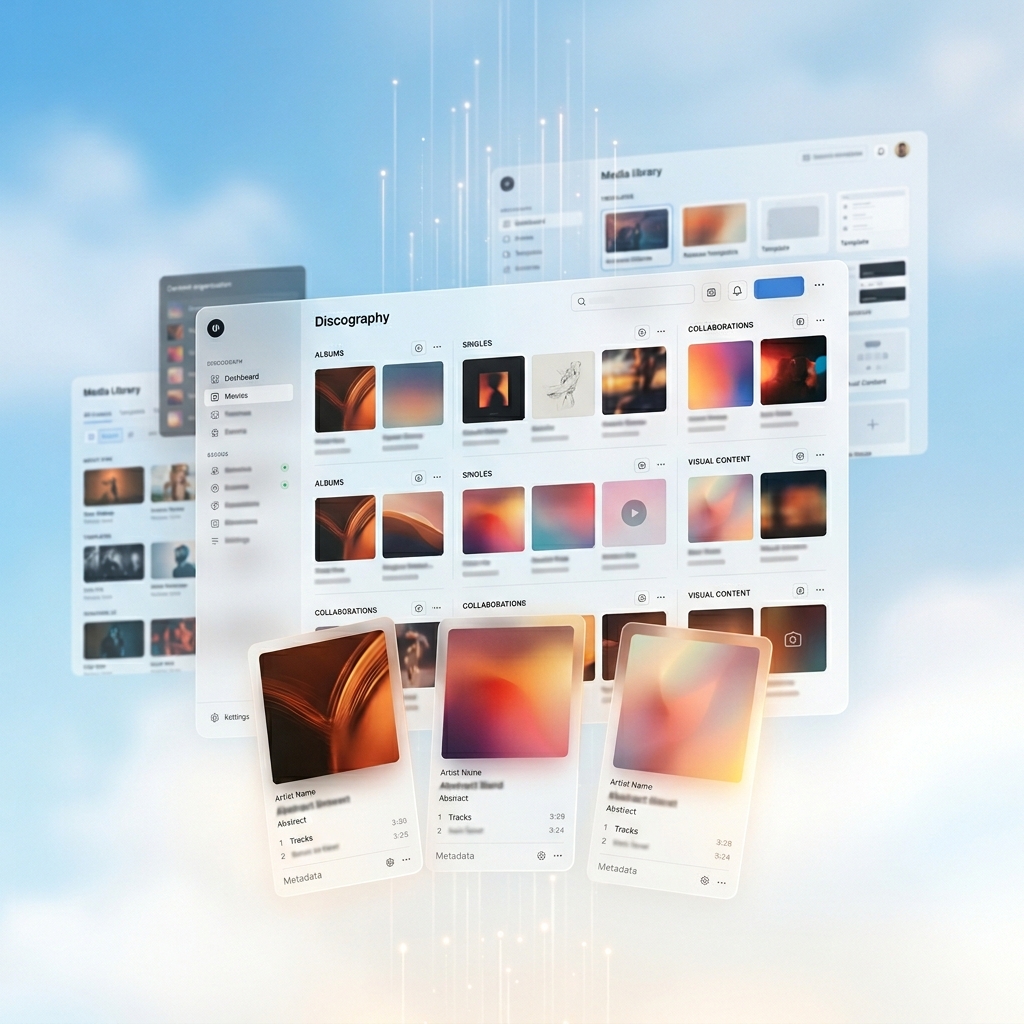 Music release and media organization