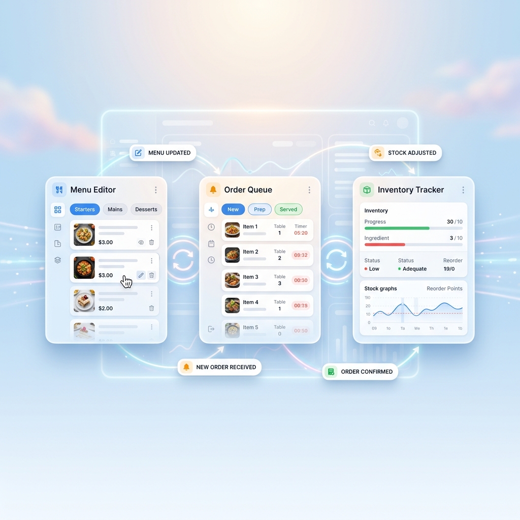 Keep Menus, Orders, and Inventory in Sync