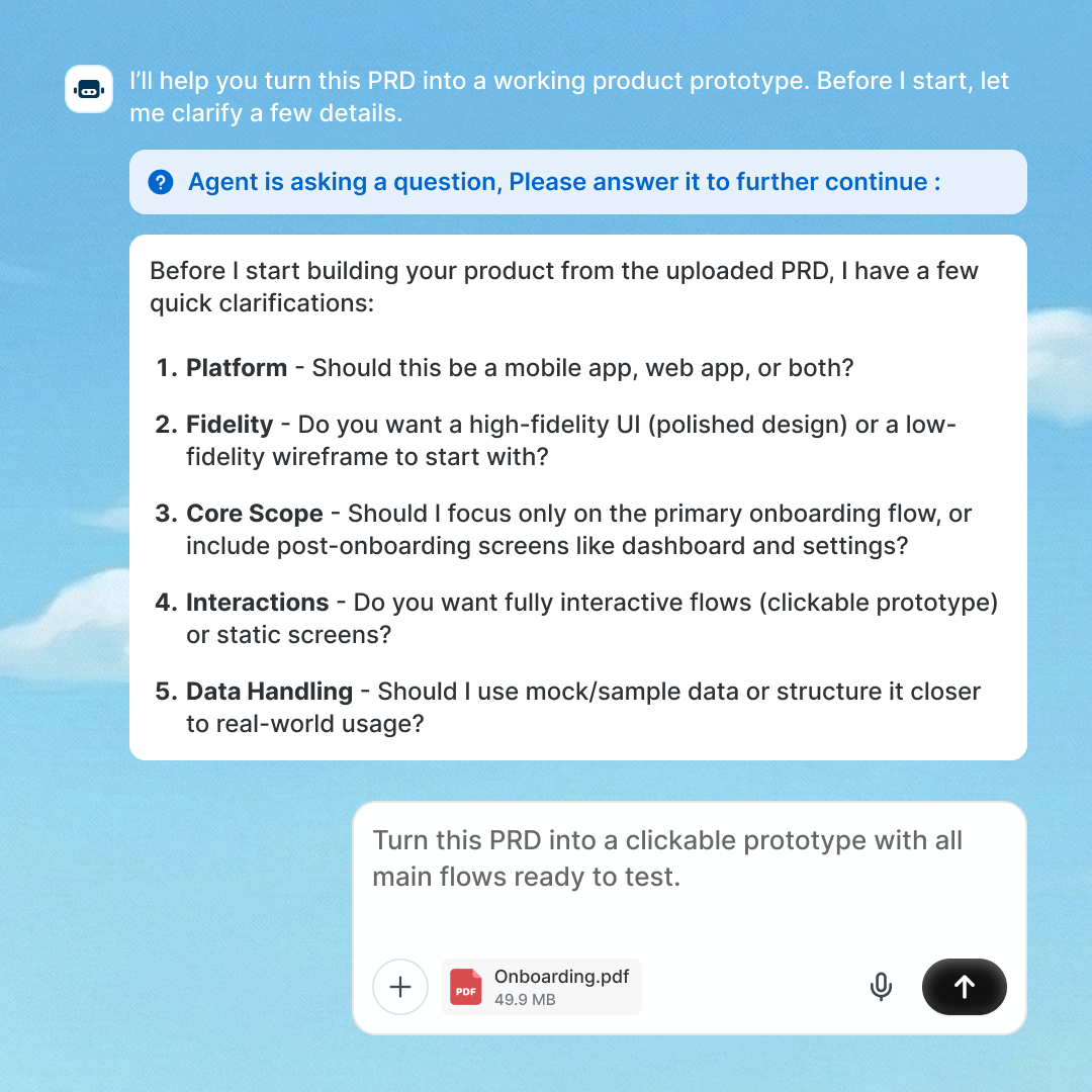 AI App Builder for Product Team