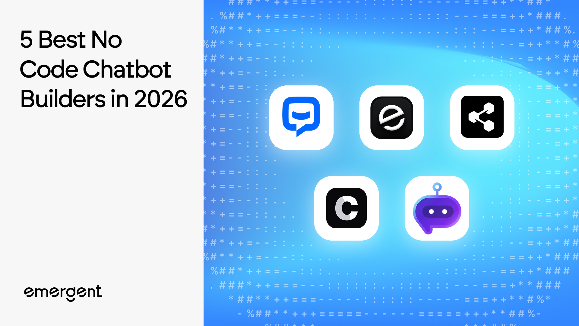 5 Best No Code Chatbot Builders in 2026