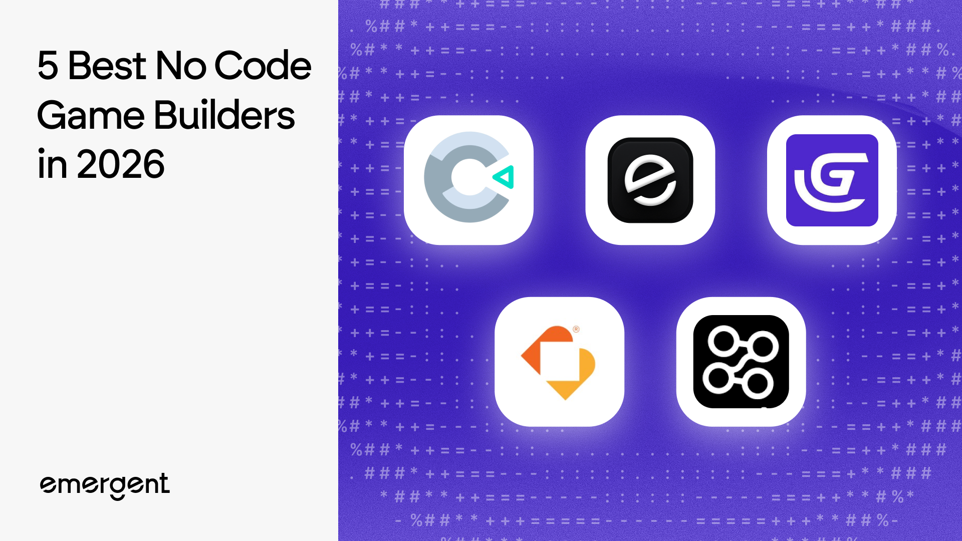 5 Best No Code Game Builders in 2026