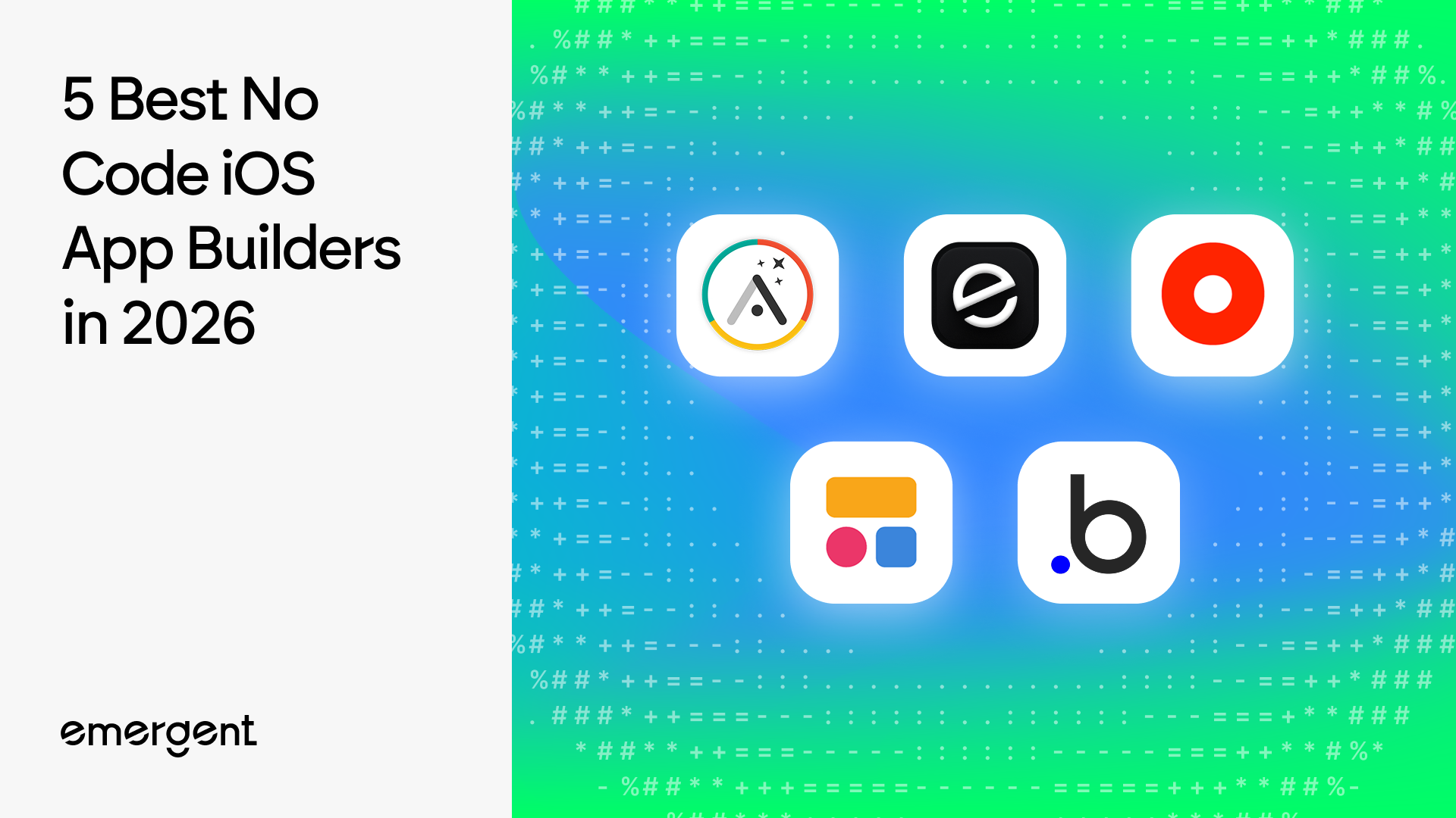 5 Best No Code iOS App Builders in 2026