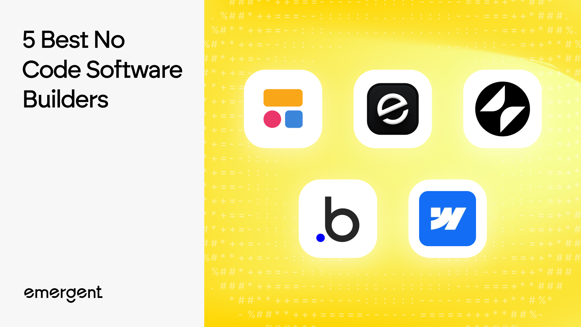 The 5 Best No Code Software Builders in 2026