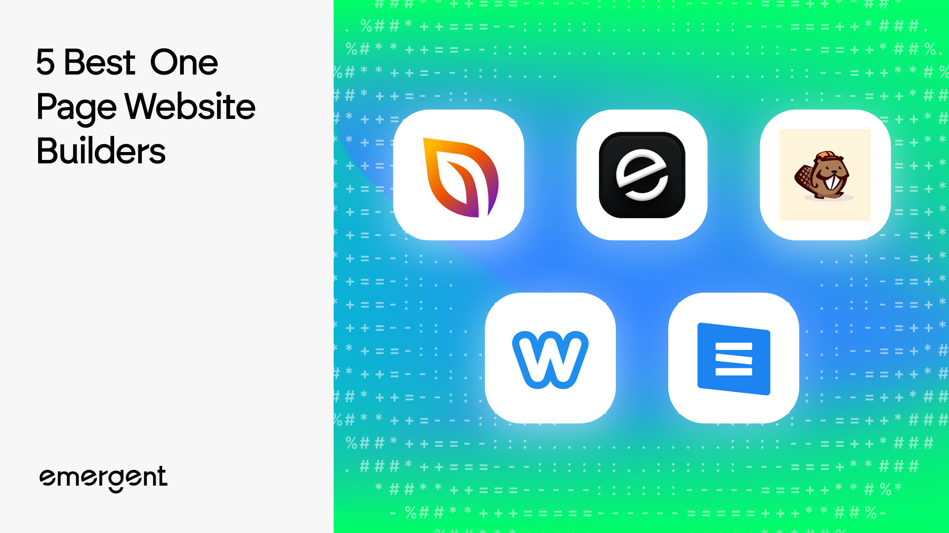 5 Best One Page Website Builders