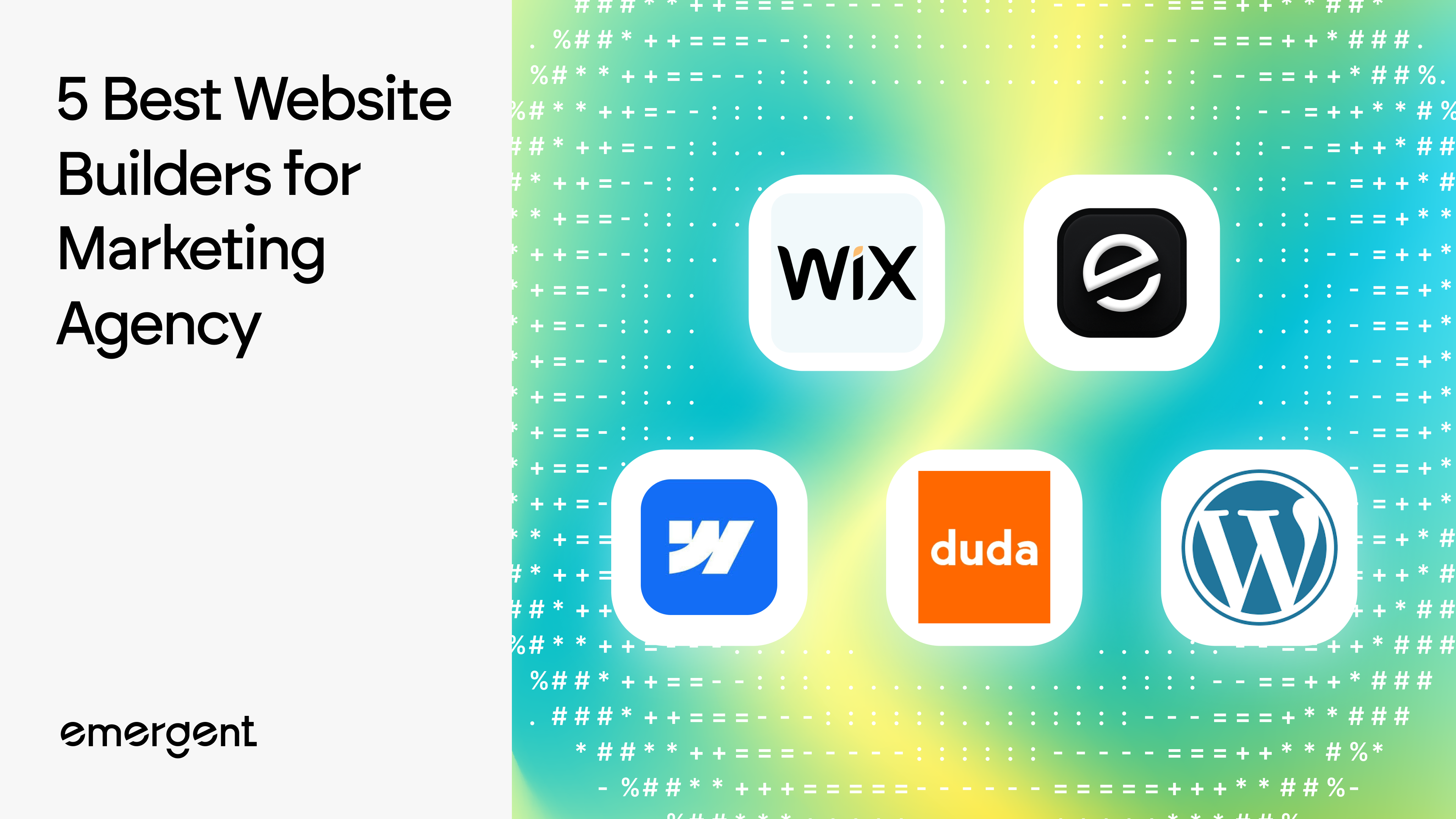 5 Best Website Builders for Marketing Agency