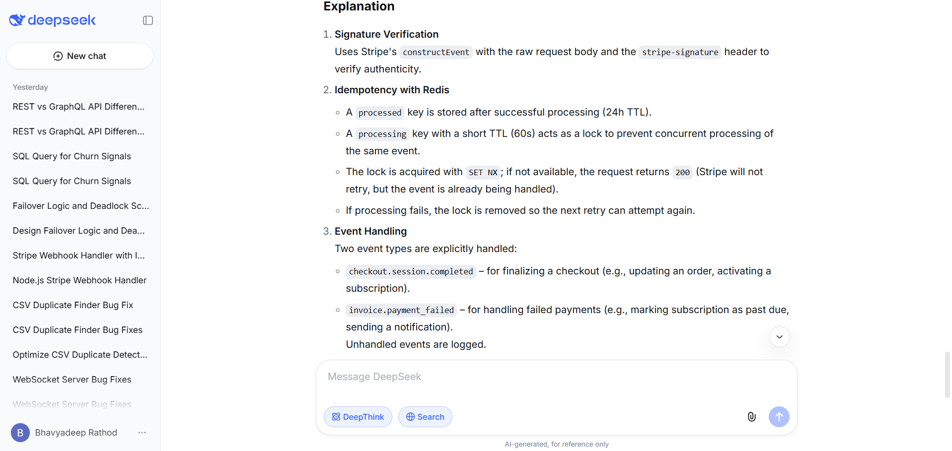 Tested DeepSeek R1 for API integration task