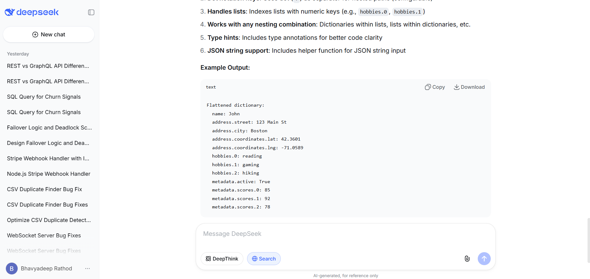 Tested DeepSeek V3 for Coding task