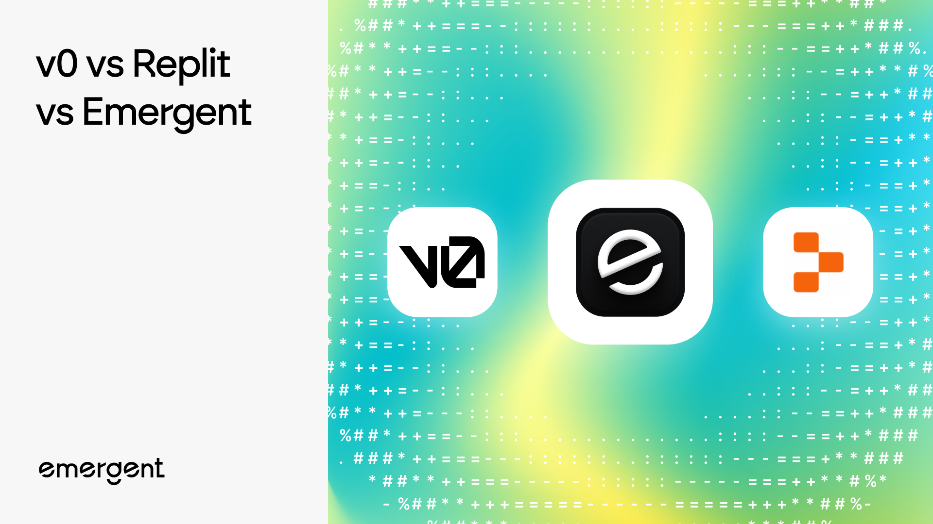 v0 vs Replit vs Emergent