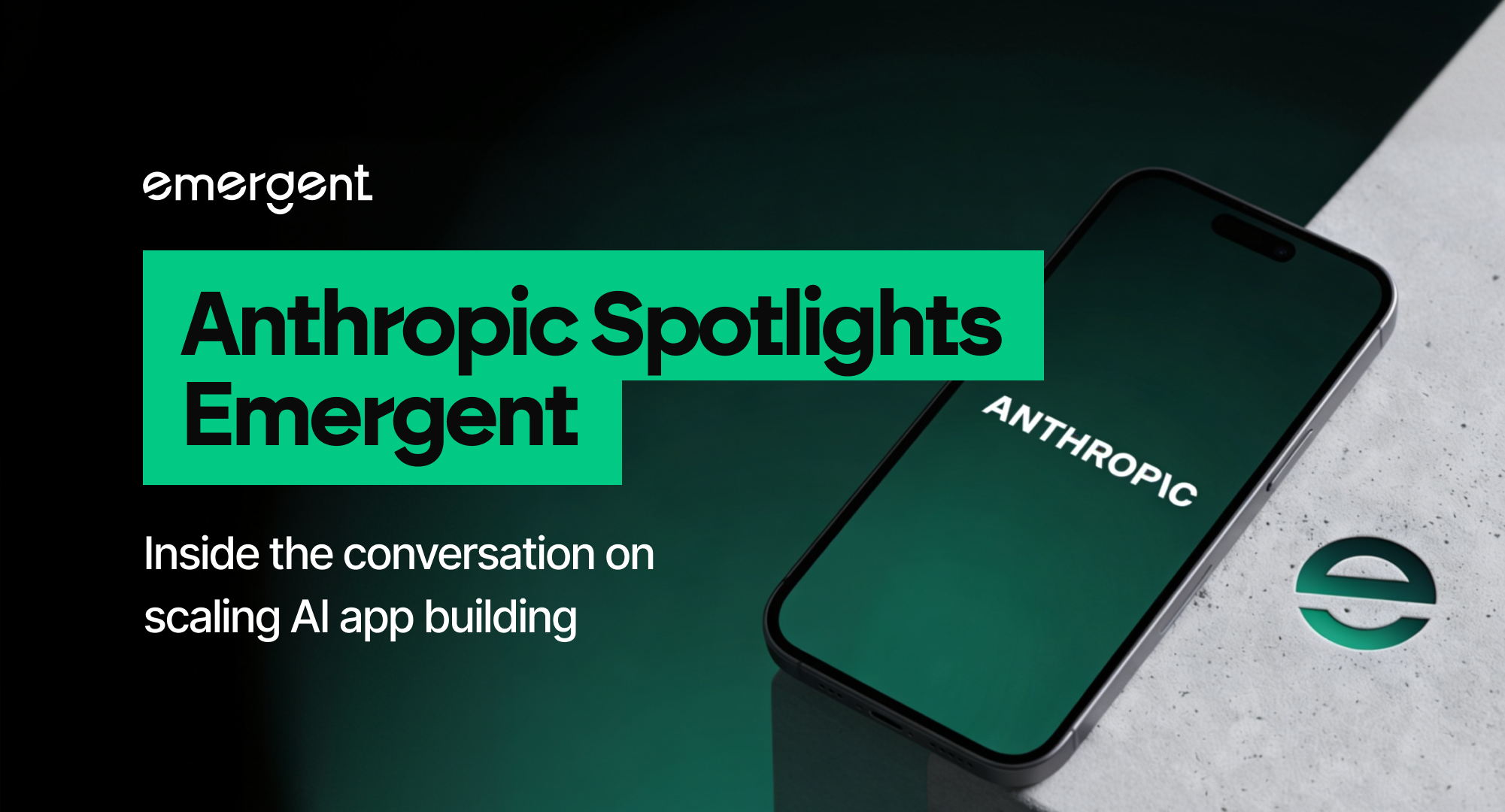 Emergent Featured in Anthropic's Applied AI Startup Series 